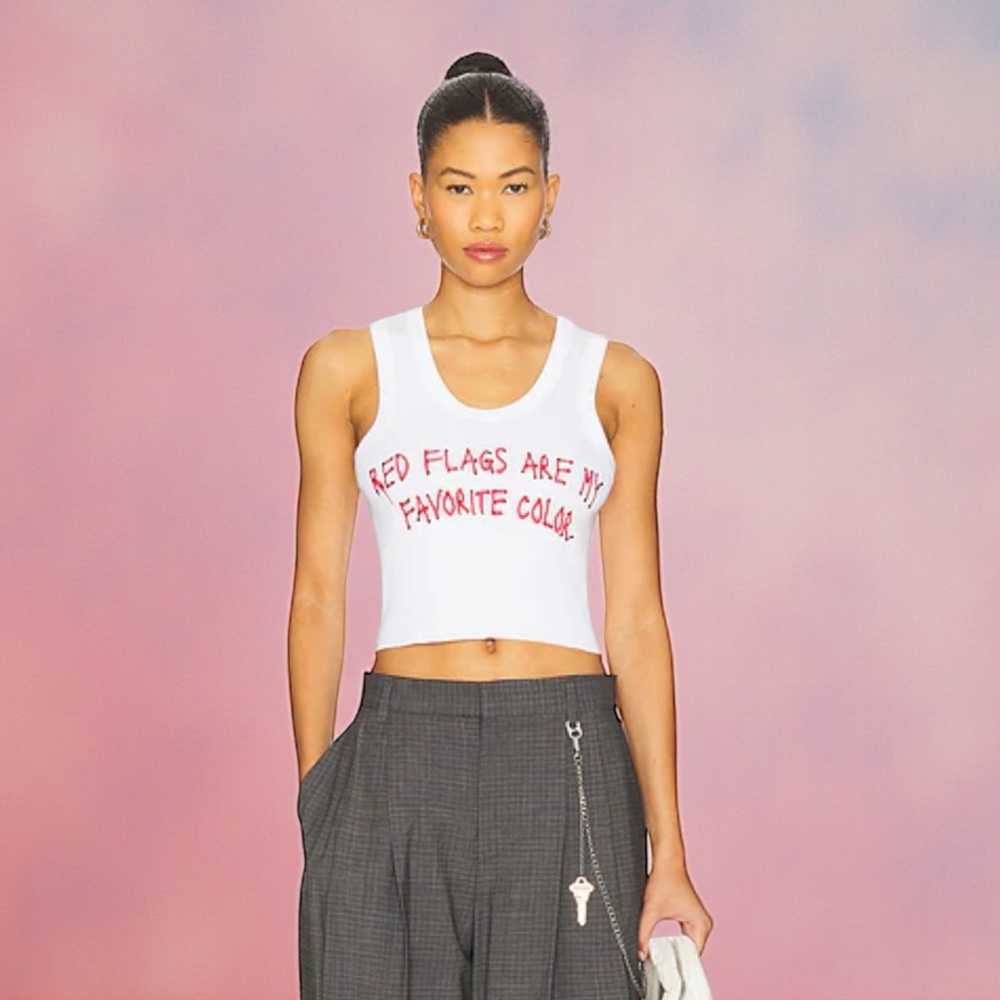 NEW! 💋🚩Red Flags Randy Tank Top by Boys Lie